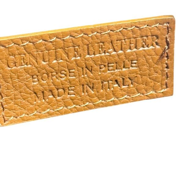 Unica Firenze Borse in Pelle Womens Woven Pebble Leather Satchel Handbag Purse - Picture 15 of 15